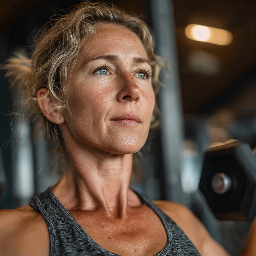 Възрастни хора правят упражнения